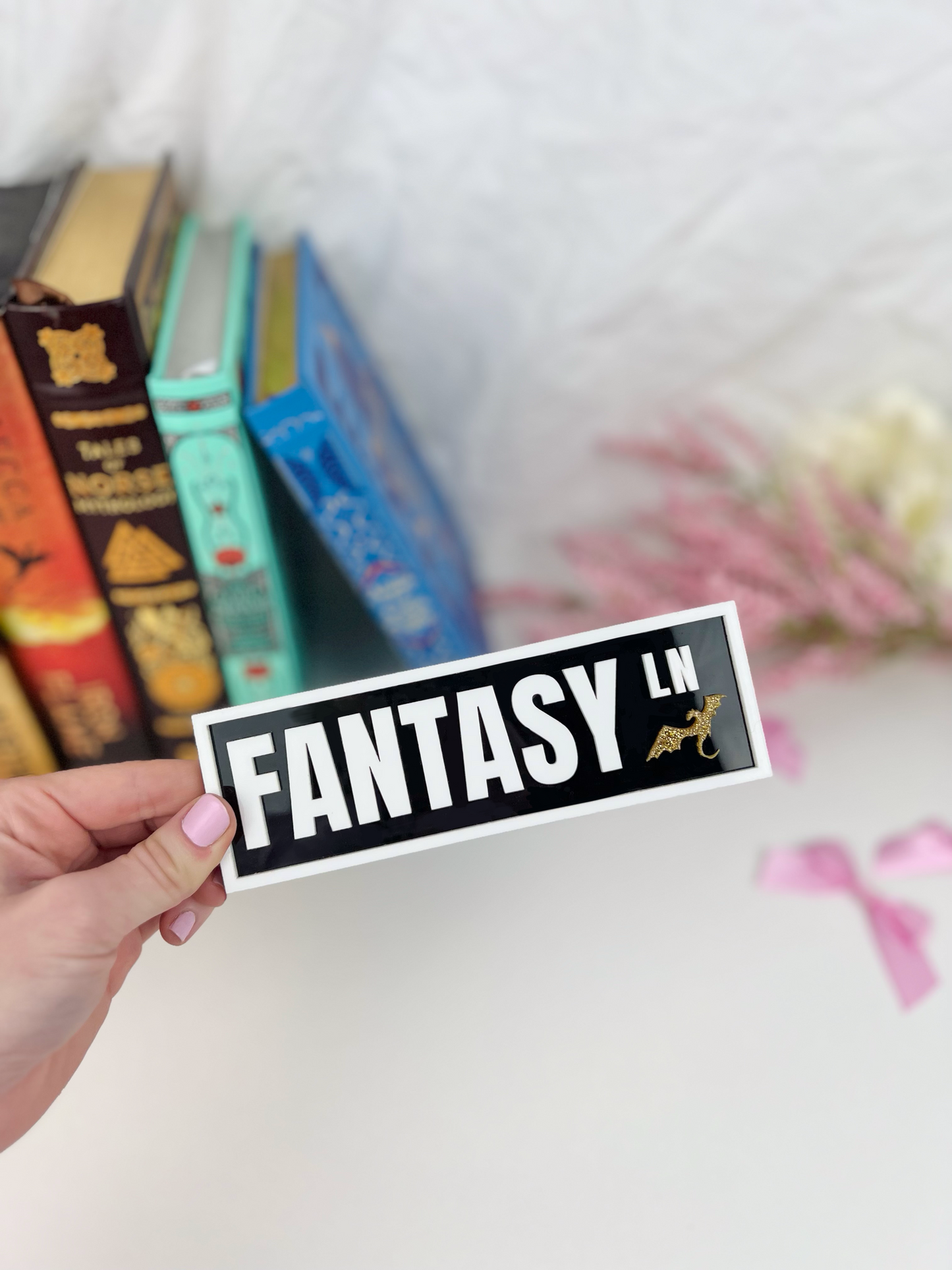 Fantasy Ln | Bookshelf Street Sign