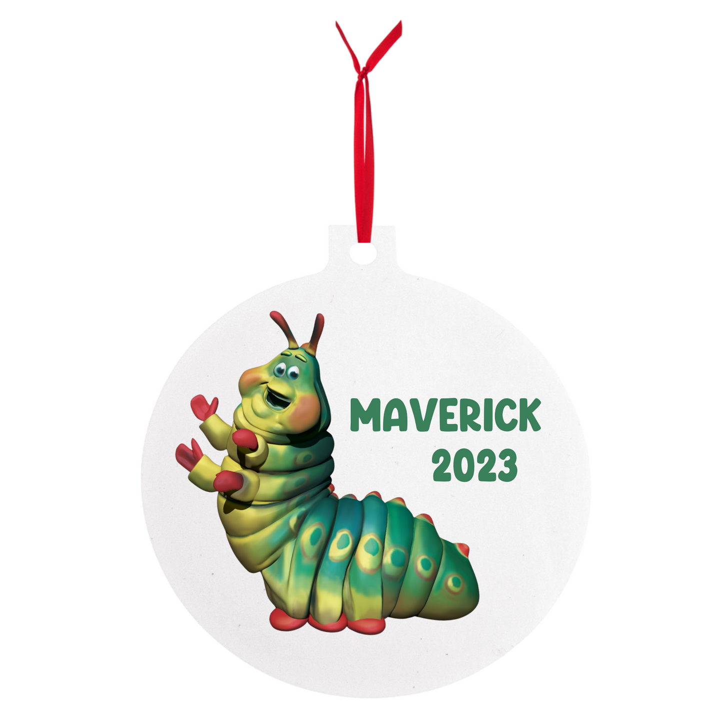 Personalized Child's Caterpillar Ornament