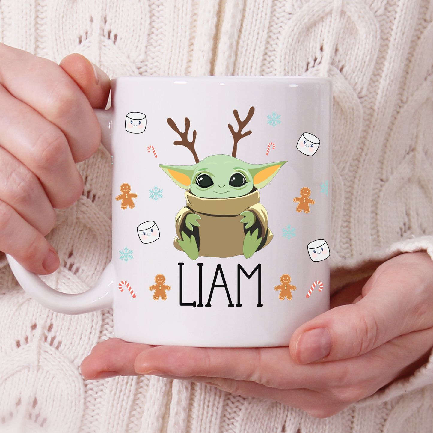 Personalized Kids Yoda Mug