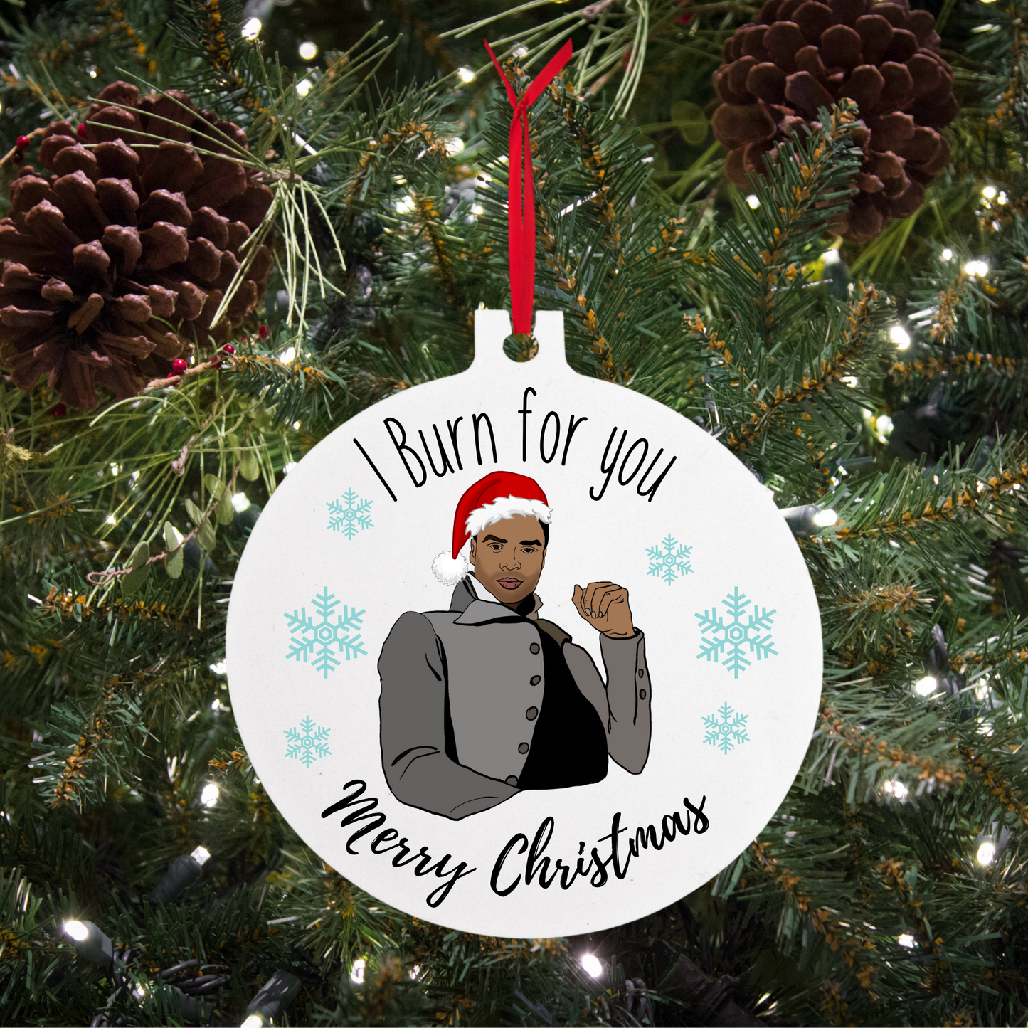 "I burn for you" Duke Ornament