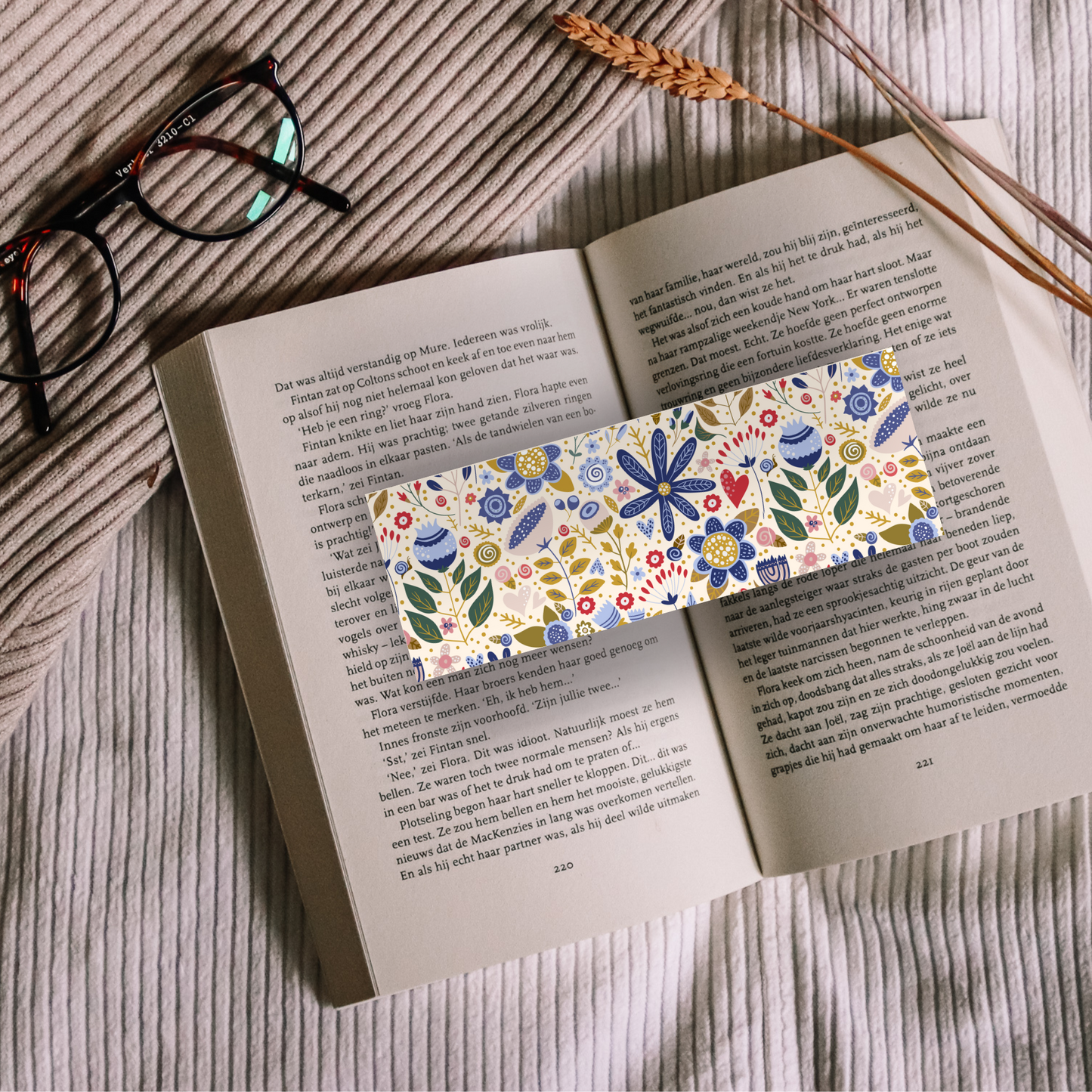 Floral Bookmarks Set