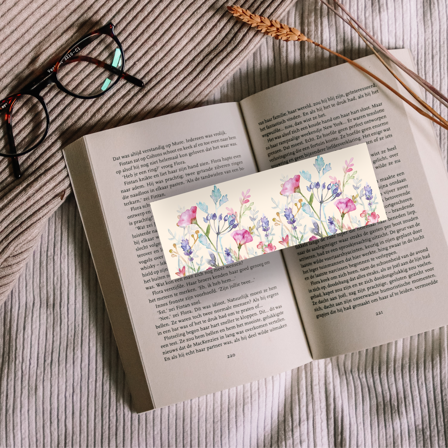 Floral Bookmarks Set