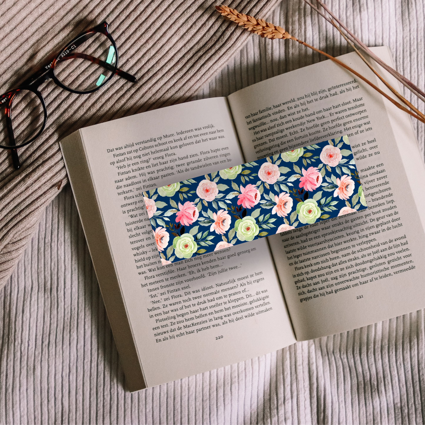 Floral Bookmarks Set
