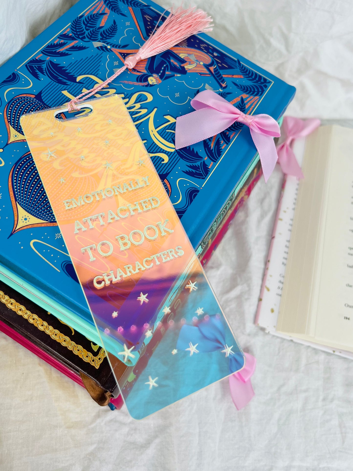 'Emotionally Attached' | Iridescent Acrylic Bookmark