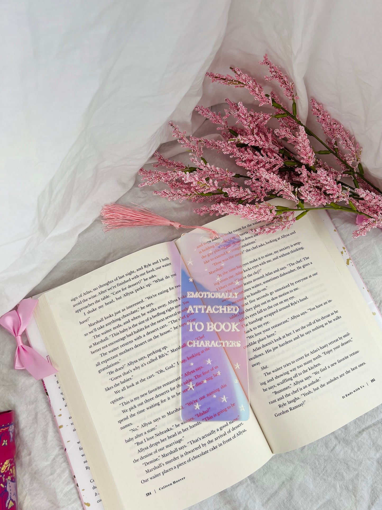'Emotionally Attached' | Iridescent Acrylic Bookmark