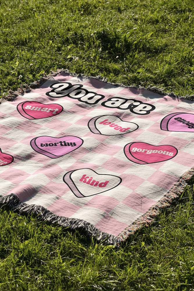 Mental Health Affirmations Blanket