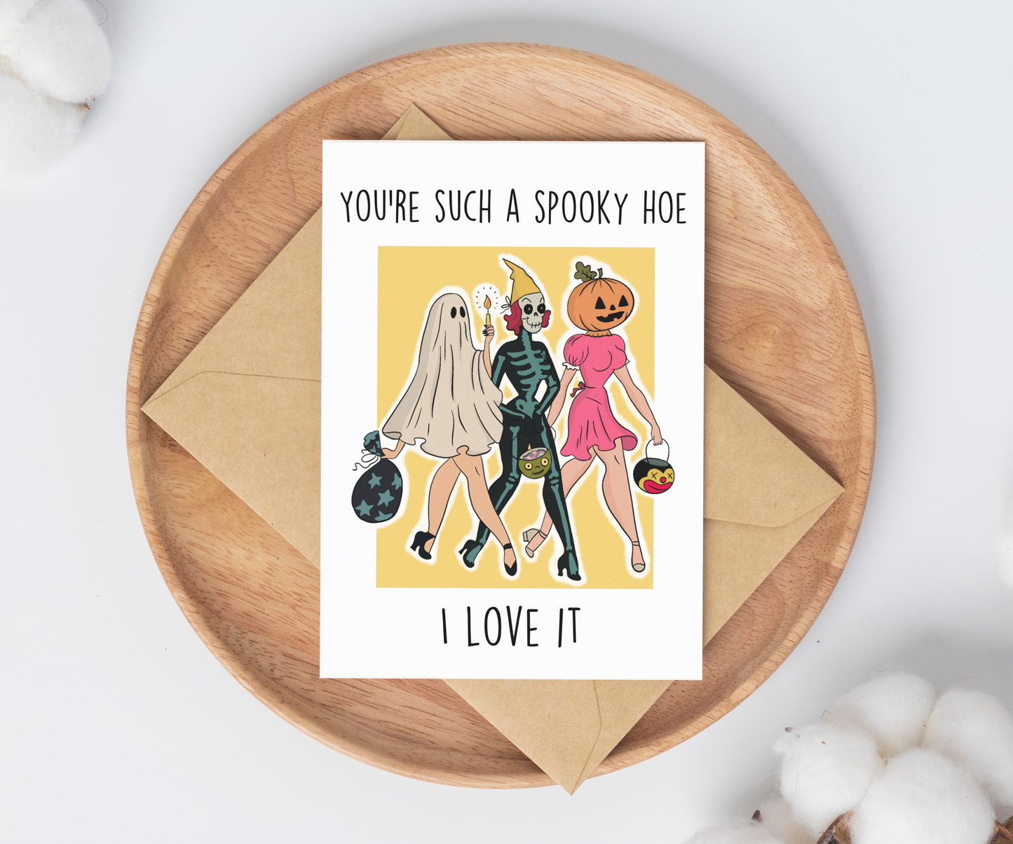 "Spooky Hoe" Greeting Card
