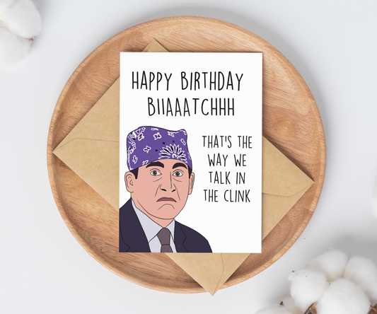 Prison Mike | Michael Scott Birthday Card