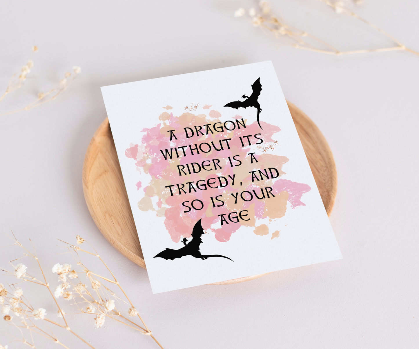Dragon Rider Birthday Card