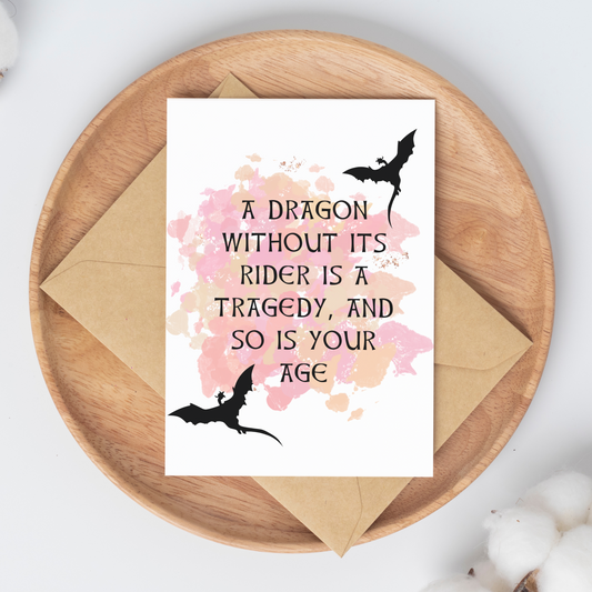 Dragon Rider Birthday Card