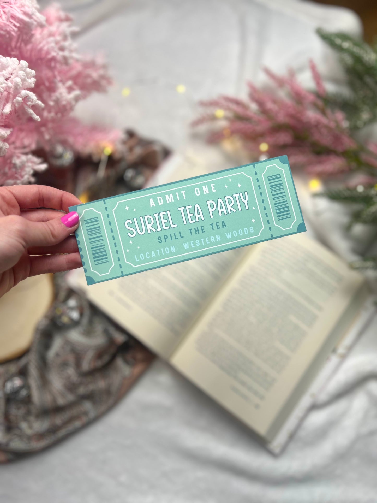 Suriel Tea Party Bookmark