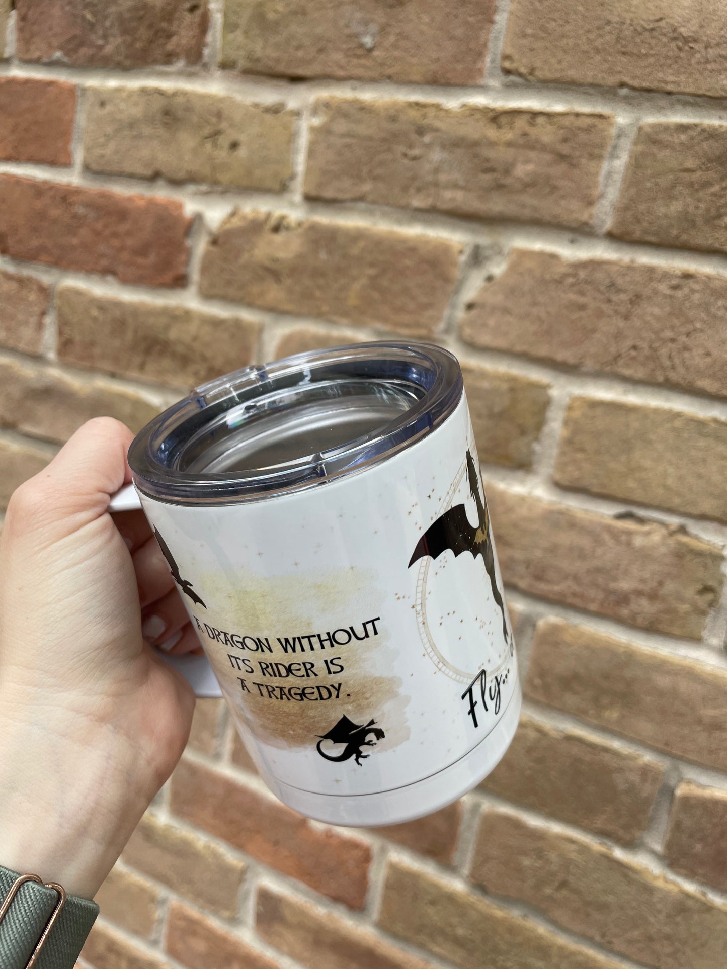 Fourth Wing Travel Tumbler Coffee Mug