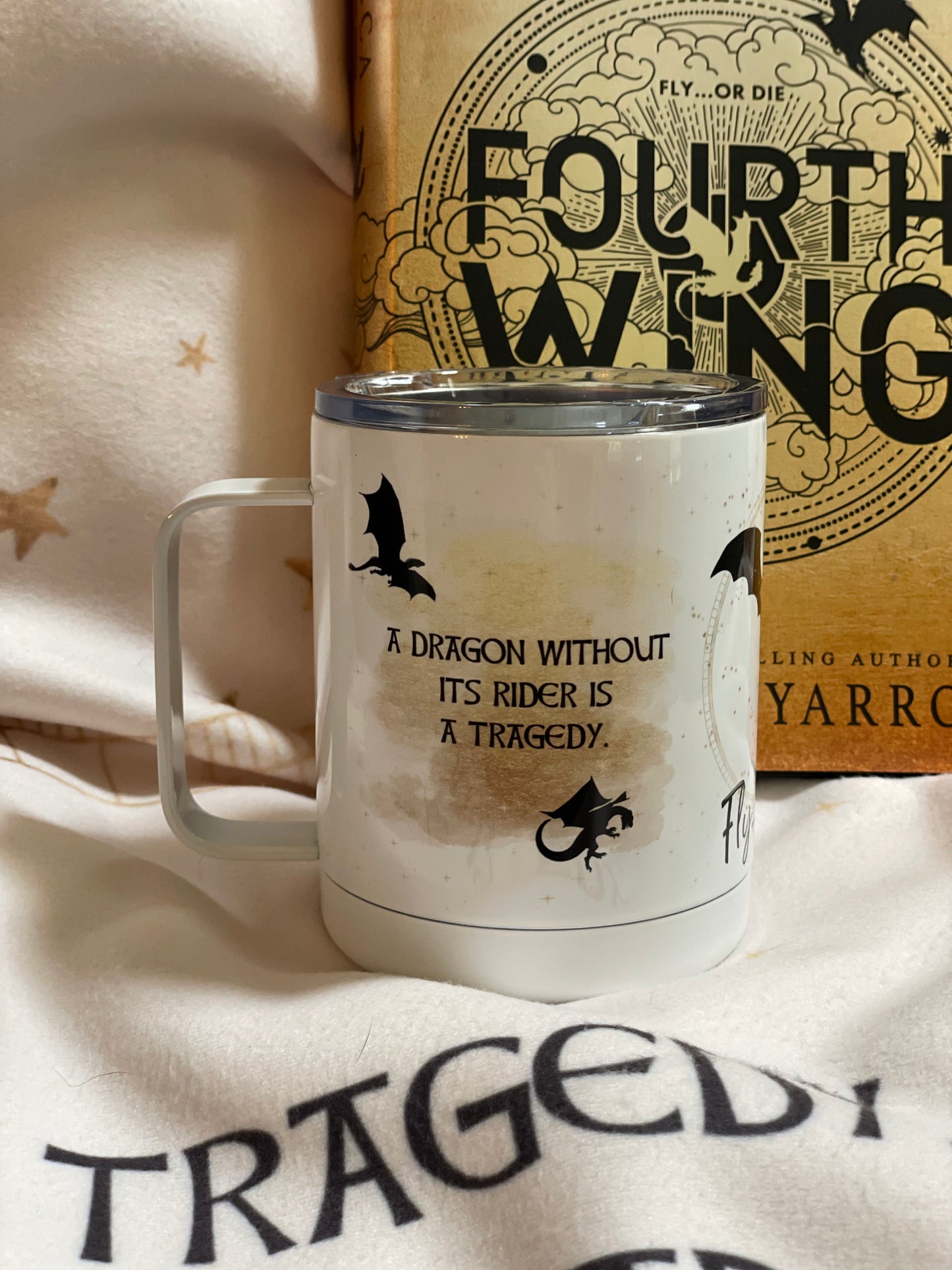 fourth wing tumbler mug