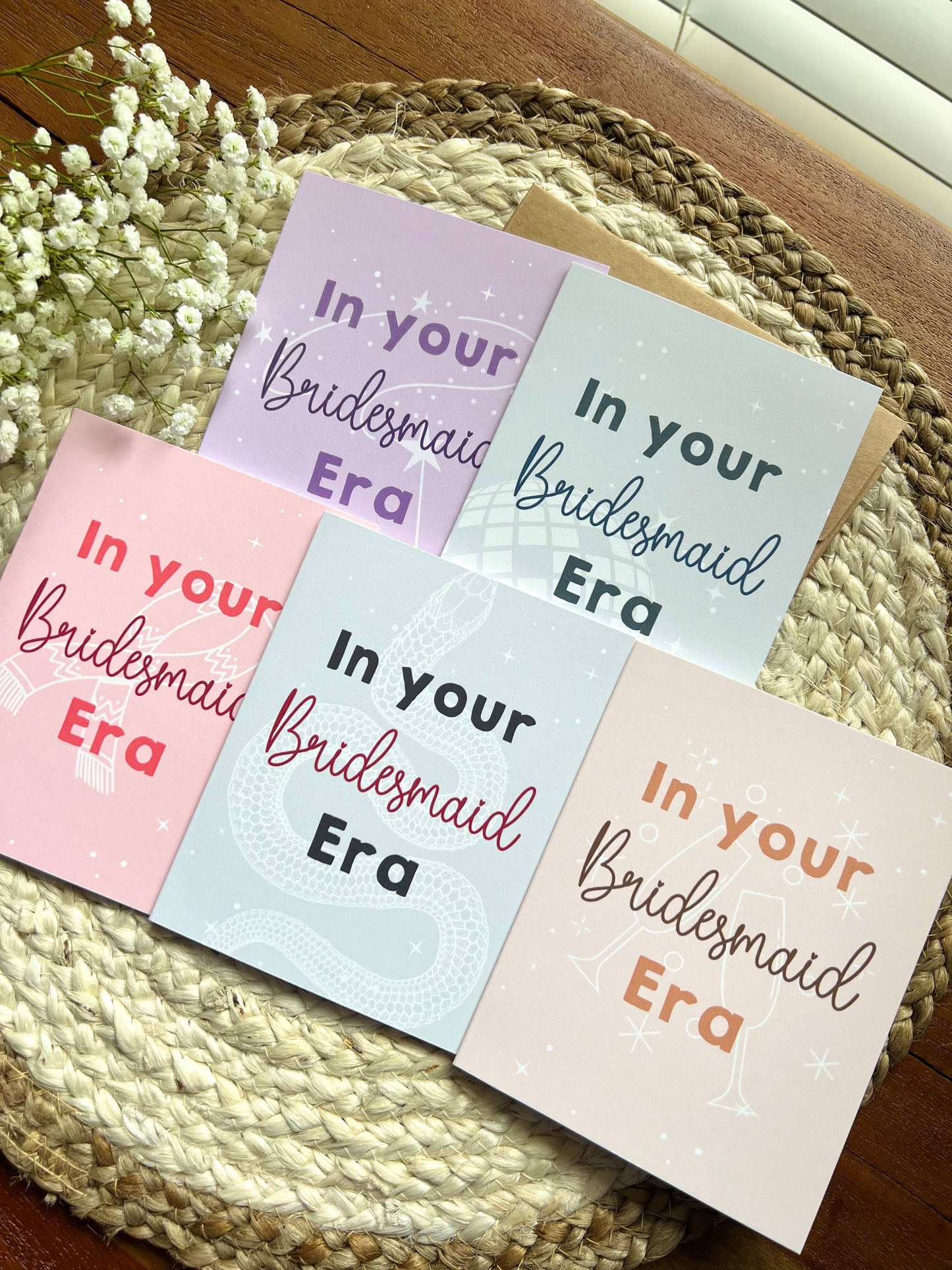 Taylor Swift Bridesmaid Era Cards