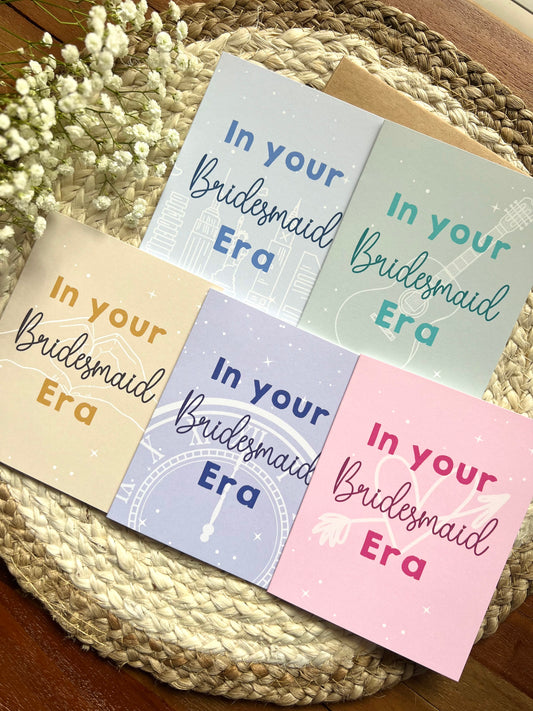 Taylor Swift Bridesmaid Era Cards