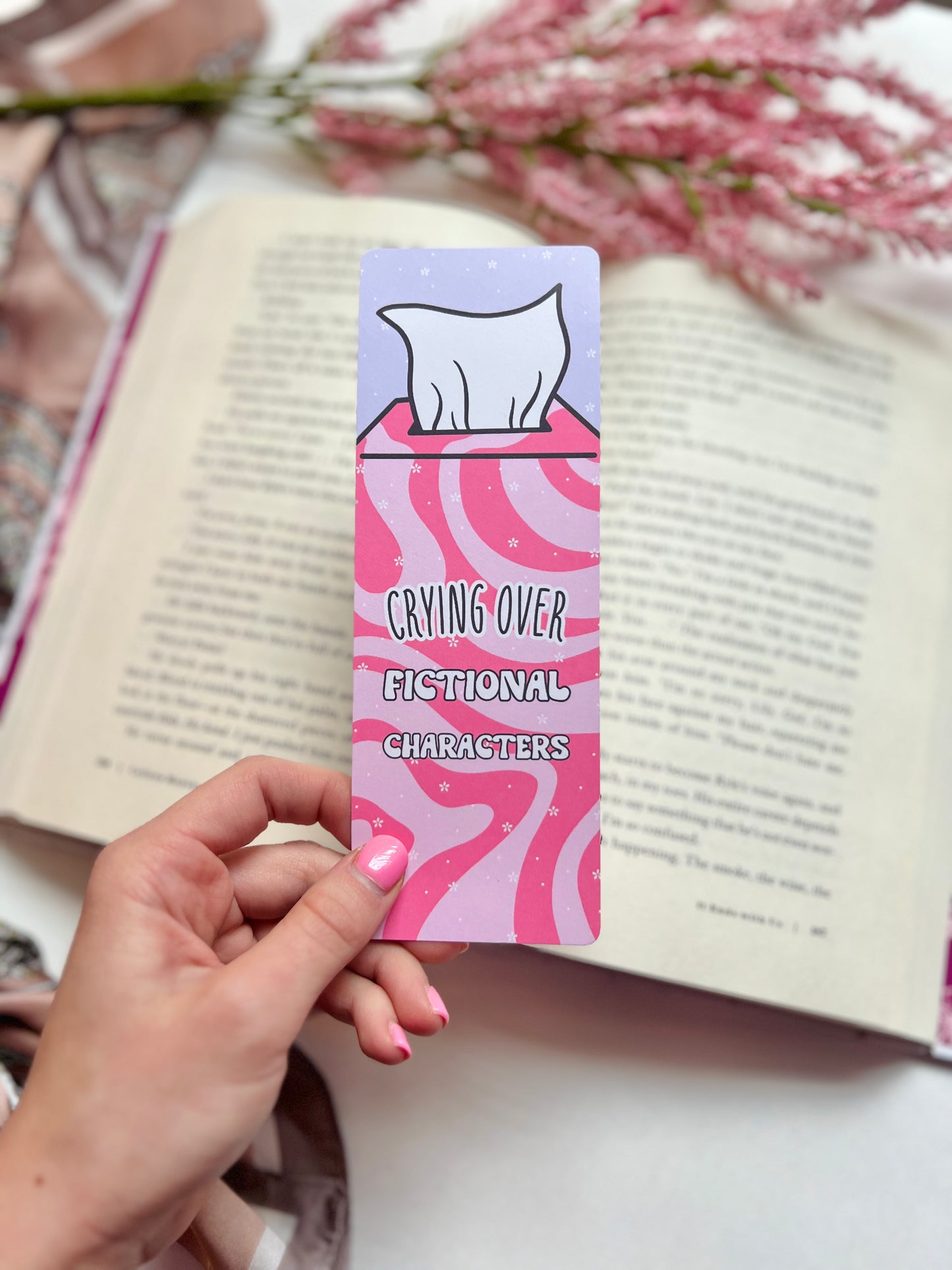 Crying Over Fictional Characters Bookmark