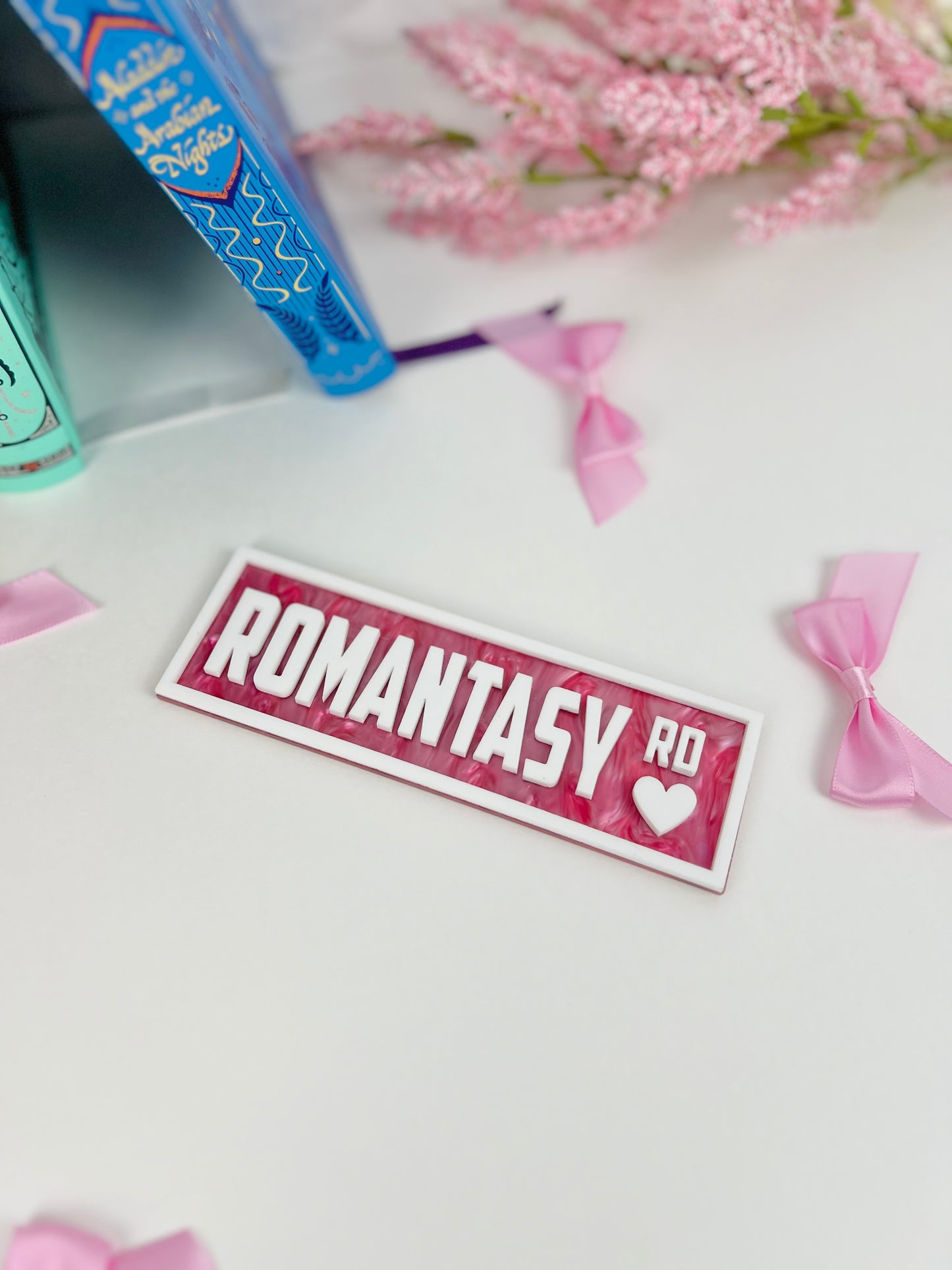 Romantasy Rd | Bookshelf Street Sign