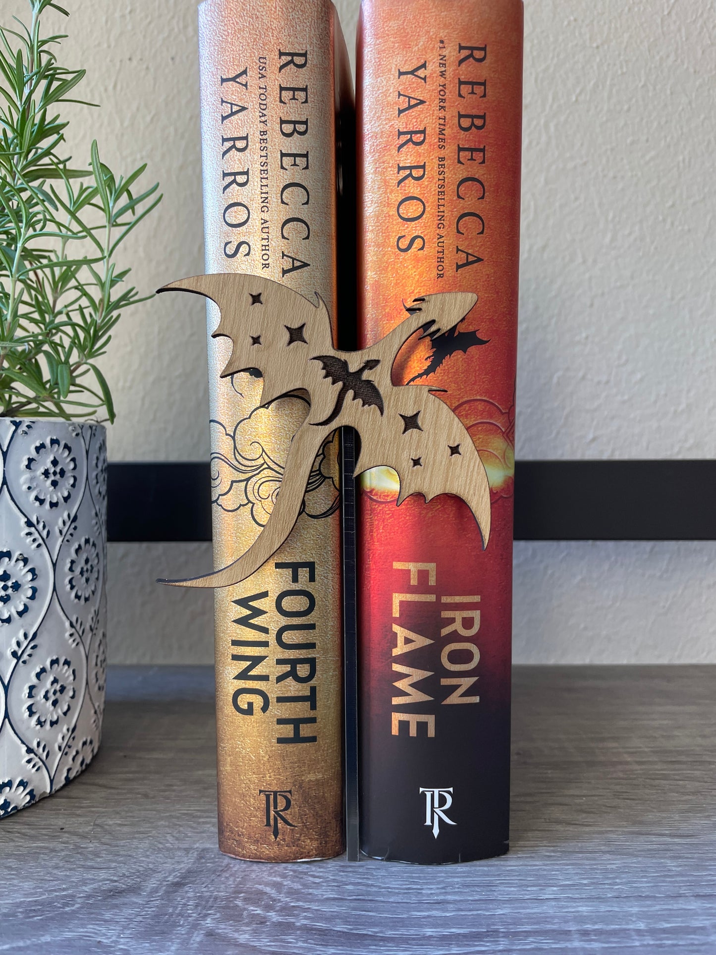 Wooden Dragon Bookshelf Decor