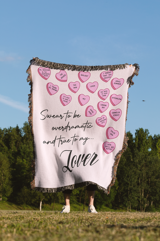 Lover Era Taylor Swift Woven Throw Blanket