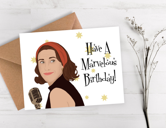 Mrs. Maisel Birthday Card
