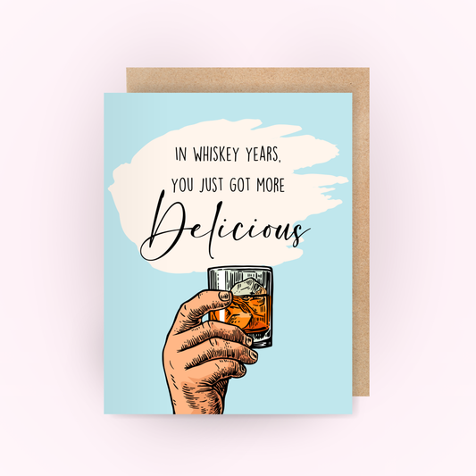 Whiskey Birthday Card