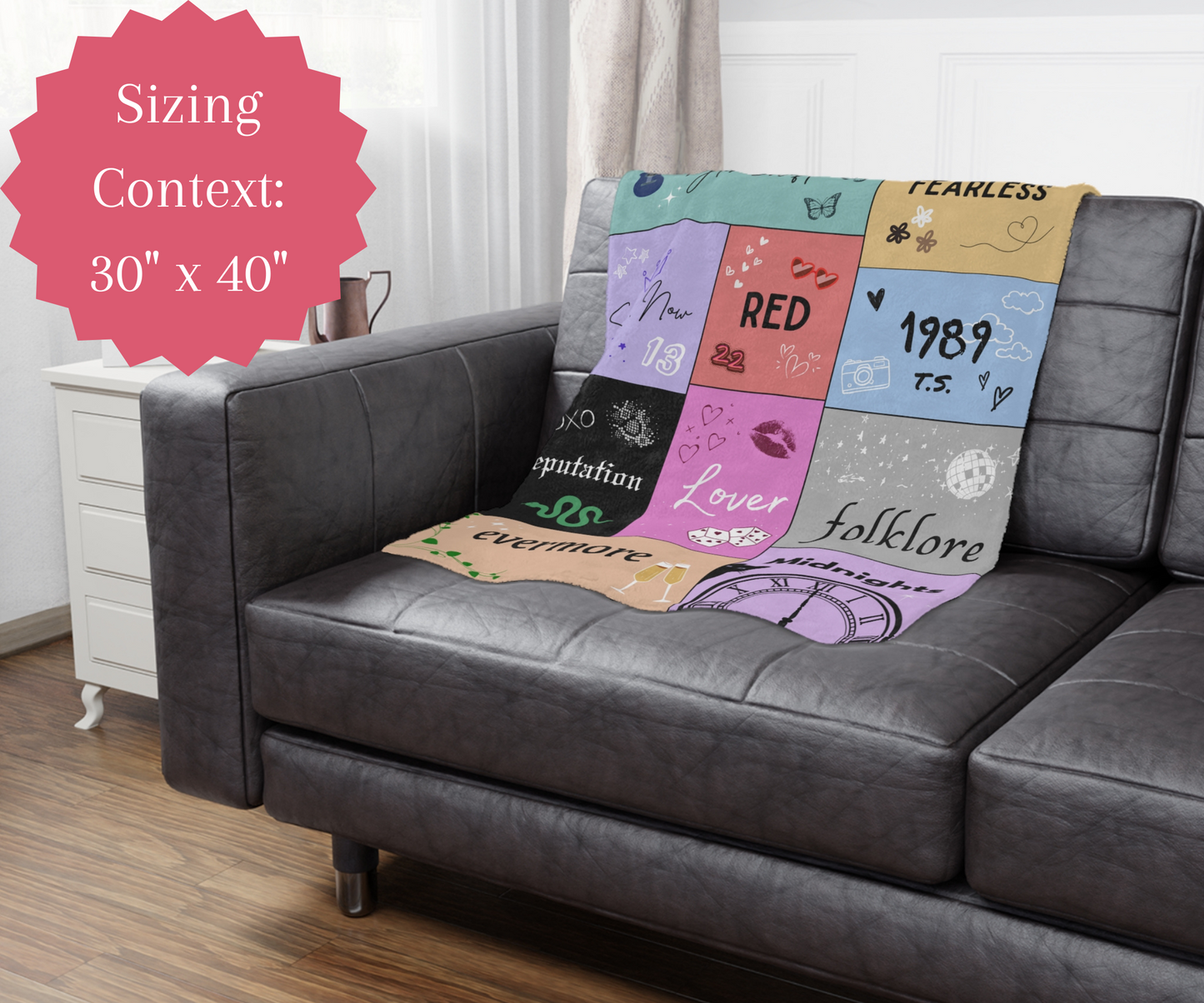 swiftie merch throw blanket