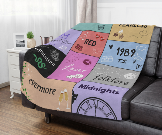 Taylor Swift Eras Blanket Sherpa