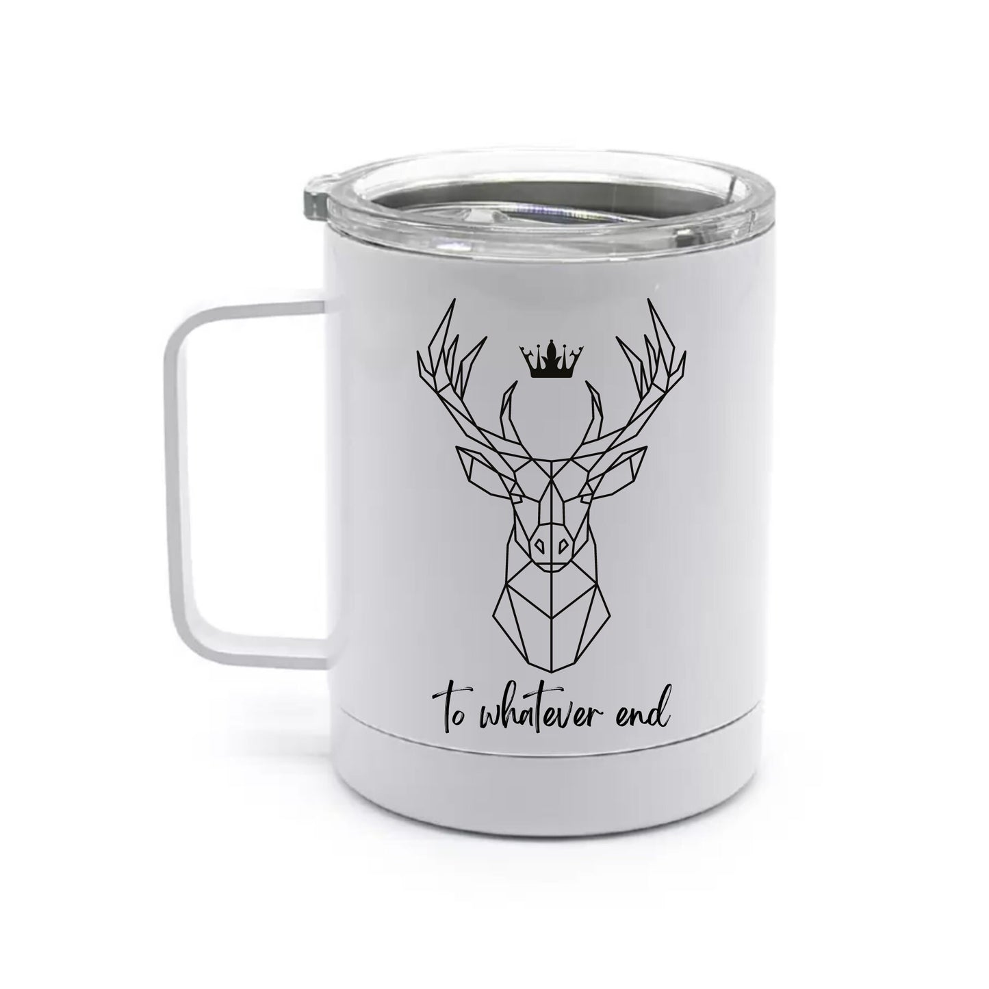 To Whatever End Tumbler Coffee Mug / bookish gift / funny gift for her/ christmas present / 10oz stainless mug / gifts for him / office