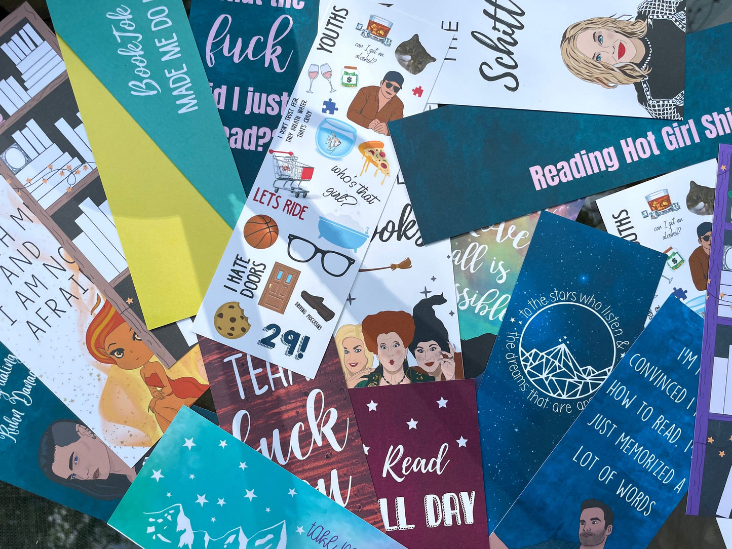 Glitter Bookmark / bookish gift/ book lovers / concert souvenir / Tarot /Stocking Stuffer / Gift for daughter / bookmarks for women / men