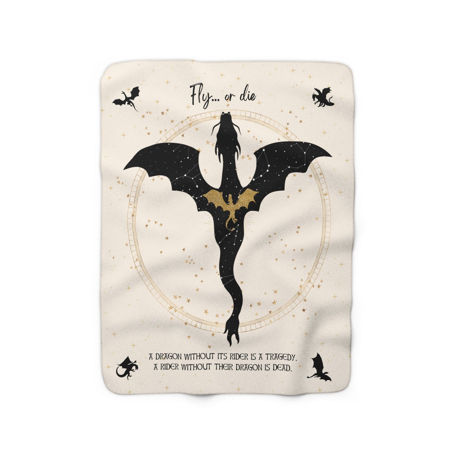 fourth wing Sherpa Fleece Blanket