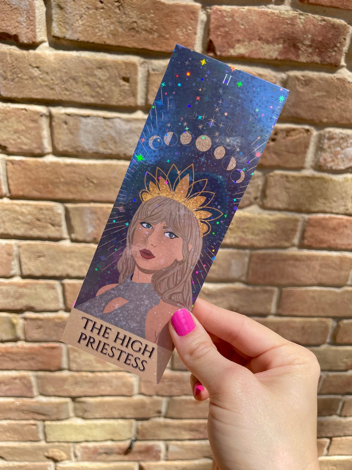 Glitter Bookmark / bookish gift/ book lovers / concert souvenir / Tarot /Stocking Stuffer / Gift for daughter / bookmarks for women / men