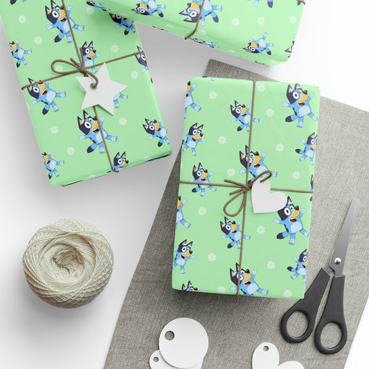 Bluey wrapping paper, christmas gift wrap or birthday gift wrap