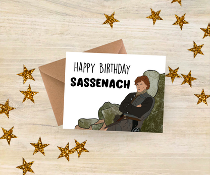 Jamie Fraser Outlander Birthday Card