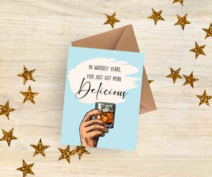 Whiskey Birthday Card