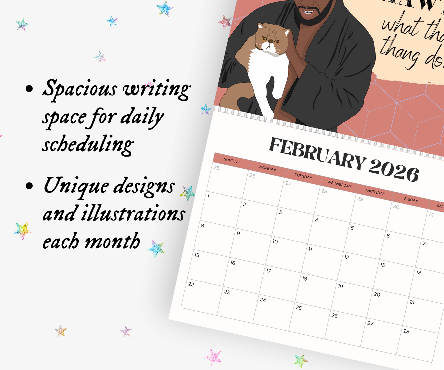 New Girl 2026 Wall Calendar