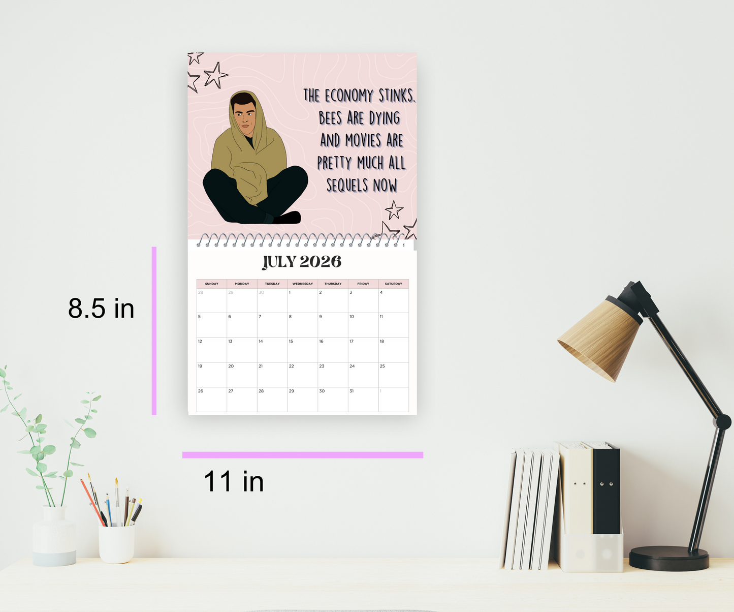 New Girl 2026 Wall Calendar
