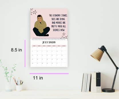 New Girl 2026 Wall Calendar