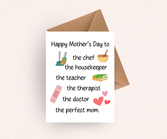 Sentimental Mother's Day Card