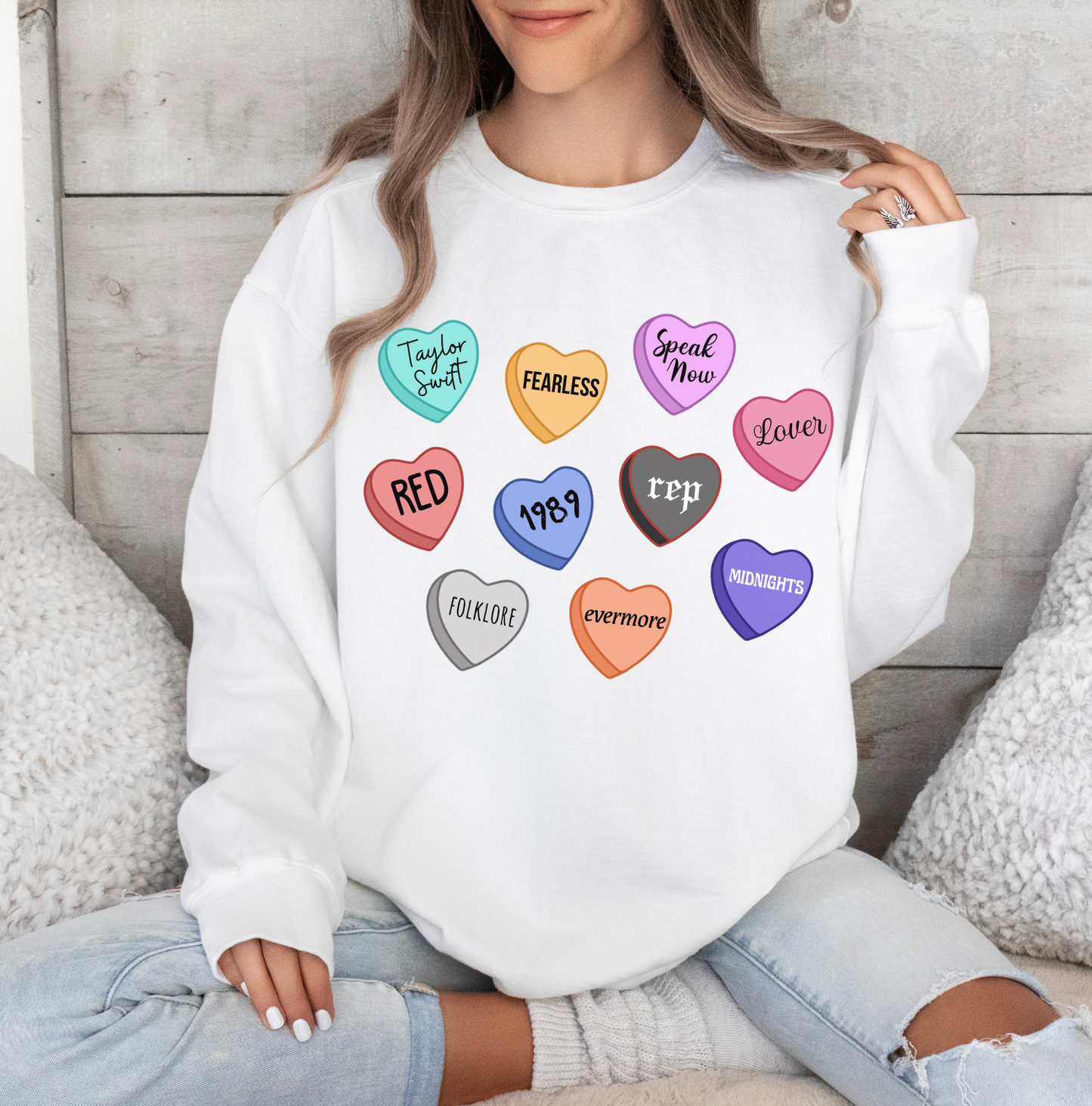 Candy Hearts Sweatshirt