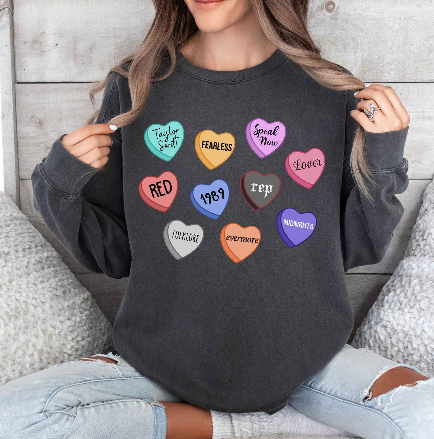 Candy Hearts Sweatshirt