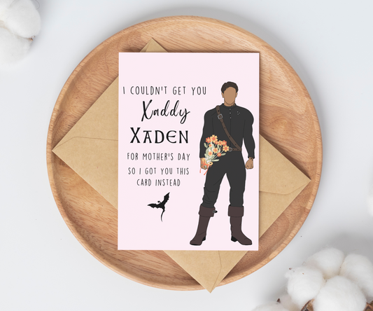 Xaddy Xaden Bookish Mother's Day Card