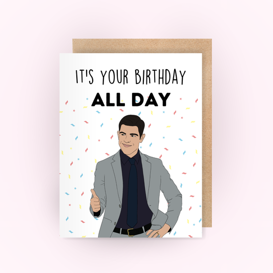 Schmidt - New Girl Birthday Card