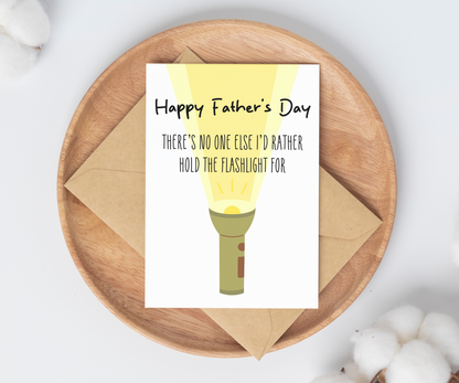 Flashlight Father's Day Card