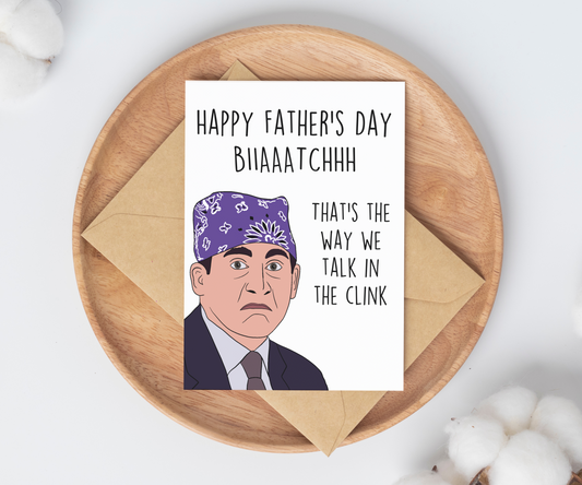 Prison Mike Father's Day Card