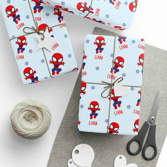 Custom Spidey Wrapping Paper