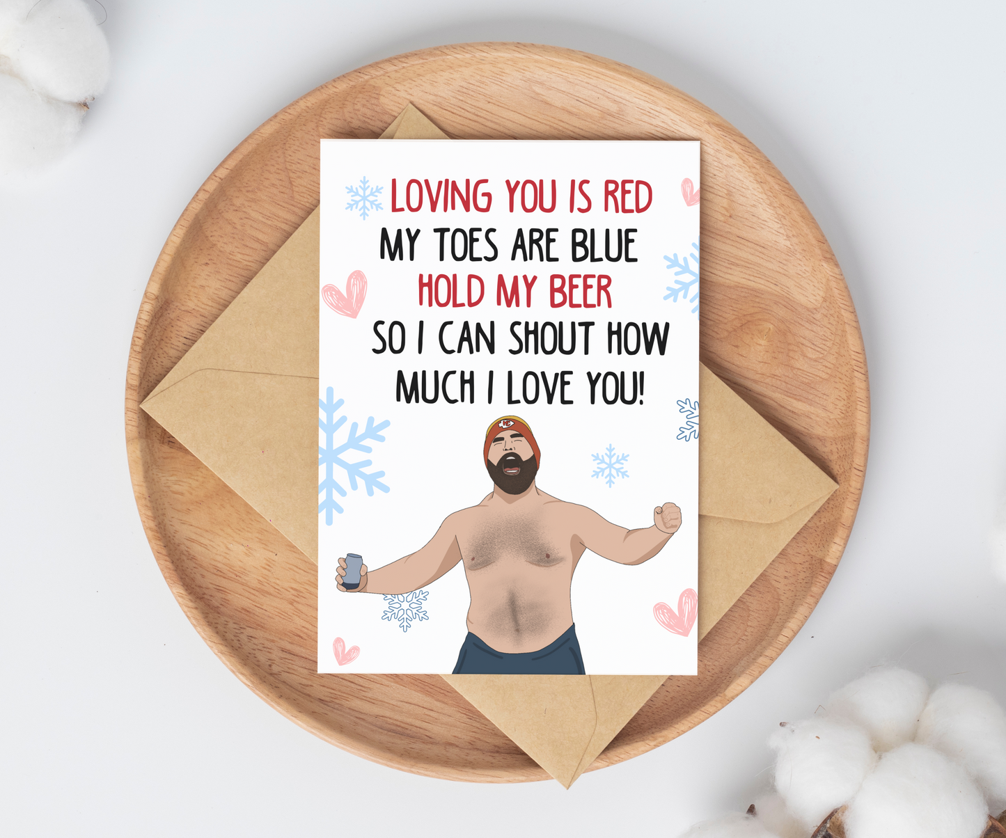 'Loving You is Red' | Anniversary Card
