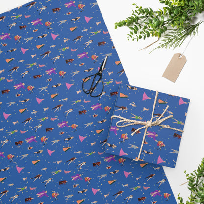 Eras Outfits Wrapping Paper (Blue)