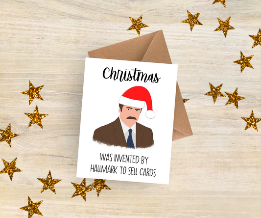 Ron Swanson - Parks and Rec Christmas Card