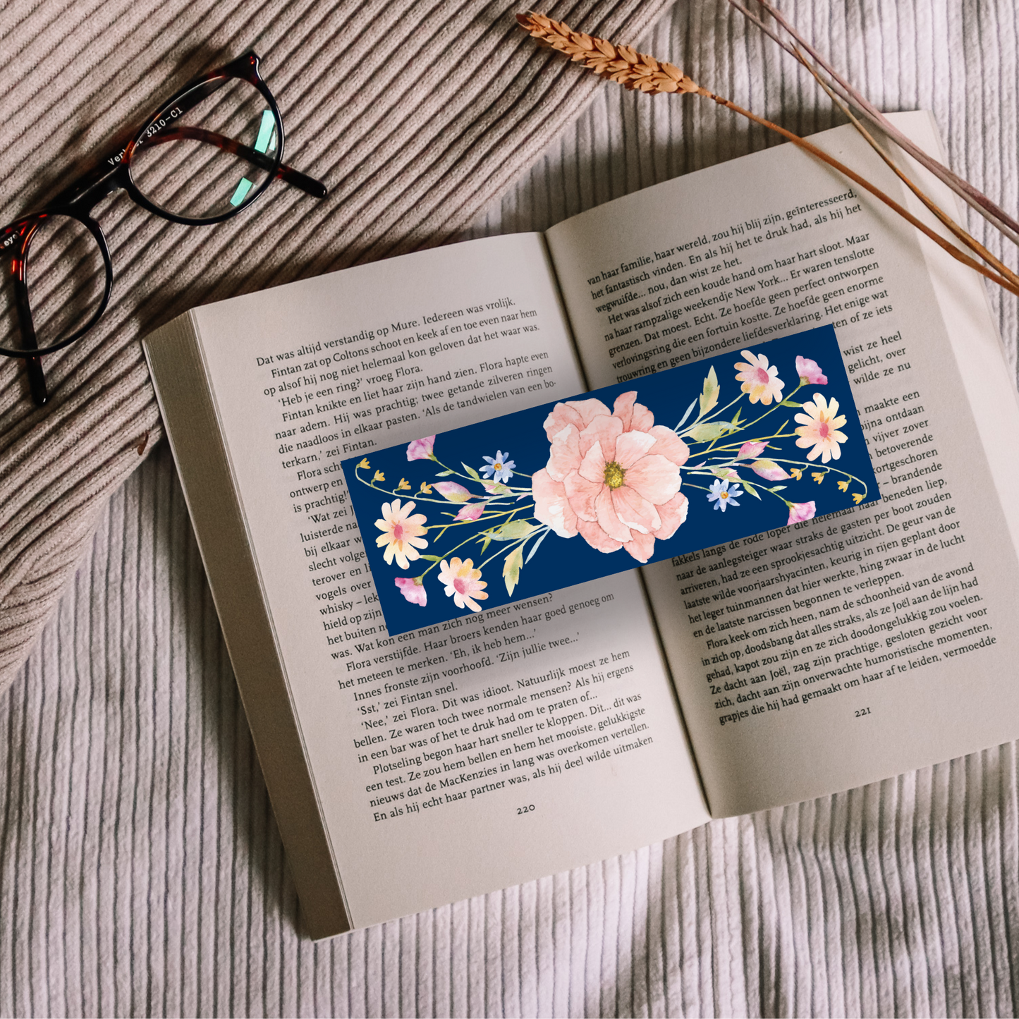 Floral Bookmarks Set