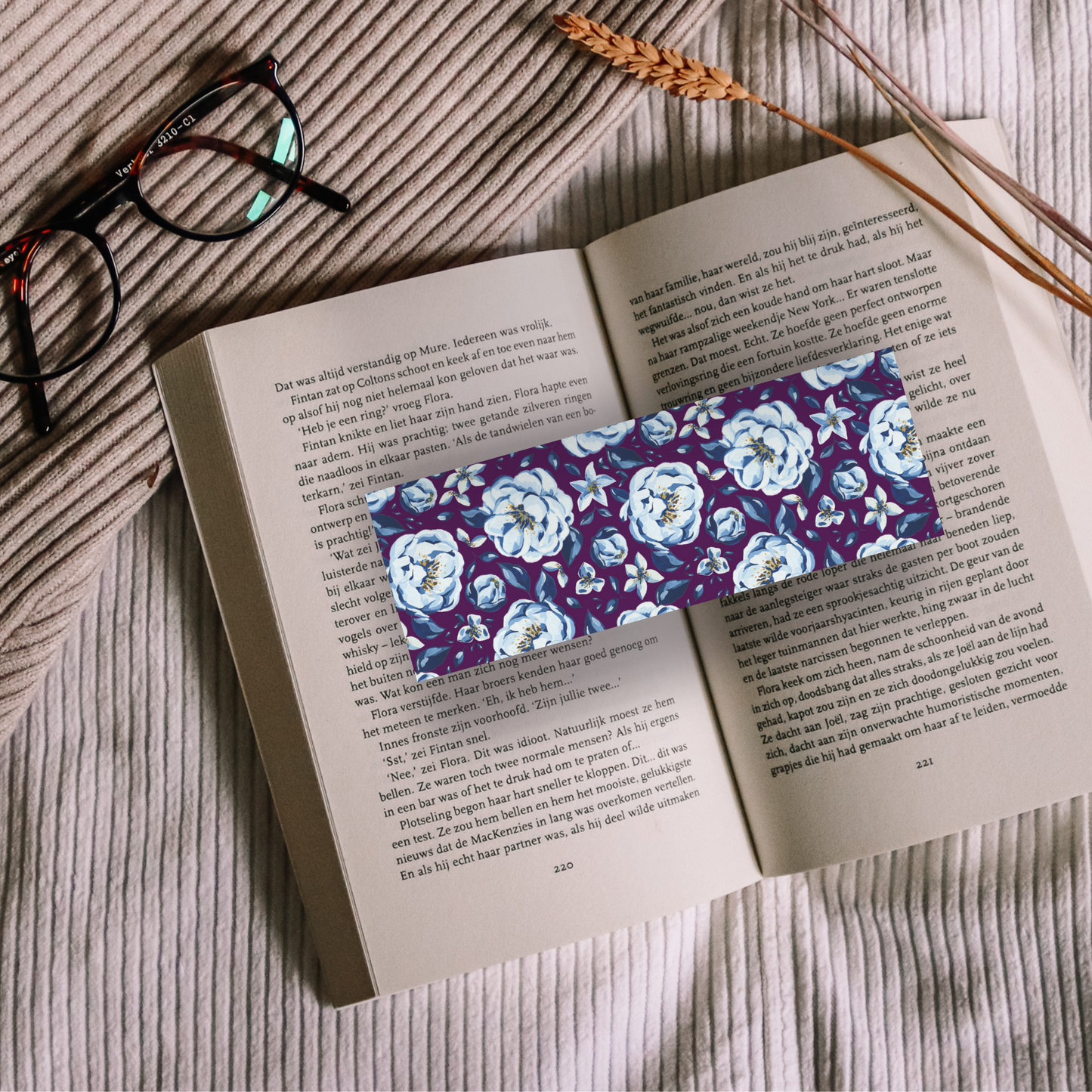 Flower Bookmarks Set